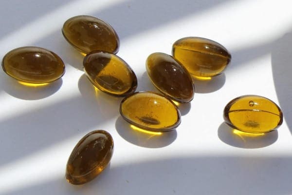 Soft gel capsule supplement, photo