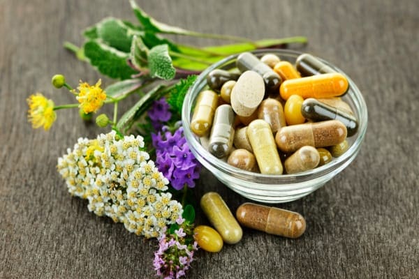 supplements in a bowl, photo